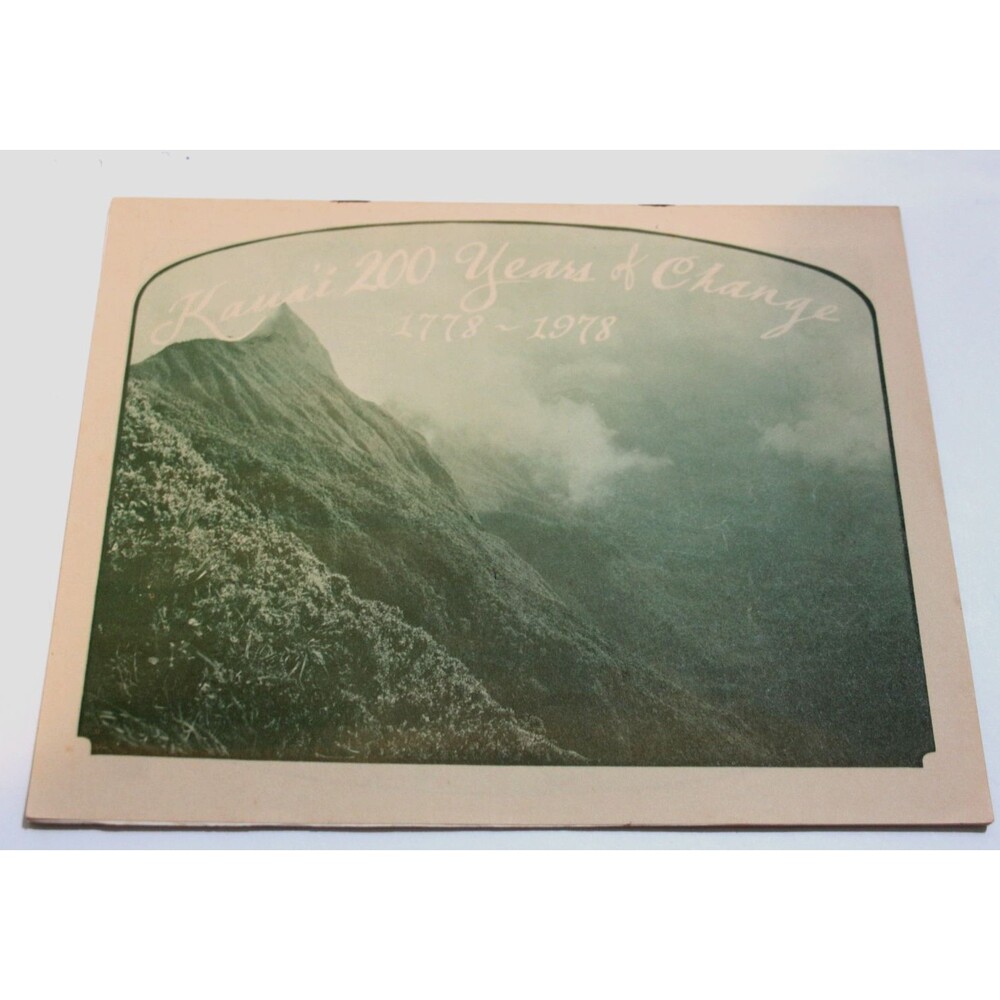 Vintage Hawaii Wall Calendar Kauai 200 Years Change 1778 -1978 Hawaiian Island